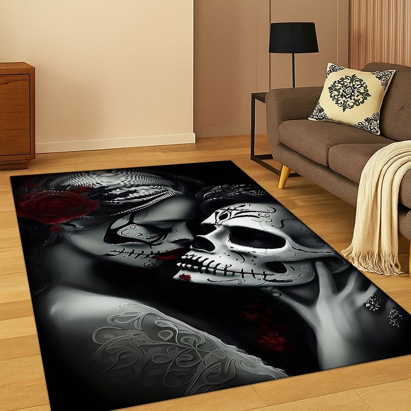 Kids Outdoor Area - Gothic Skull Dead Girl Cartoon Horror