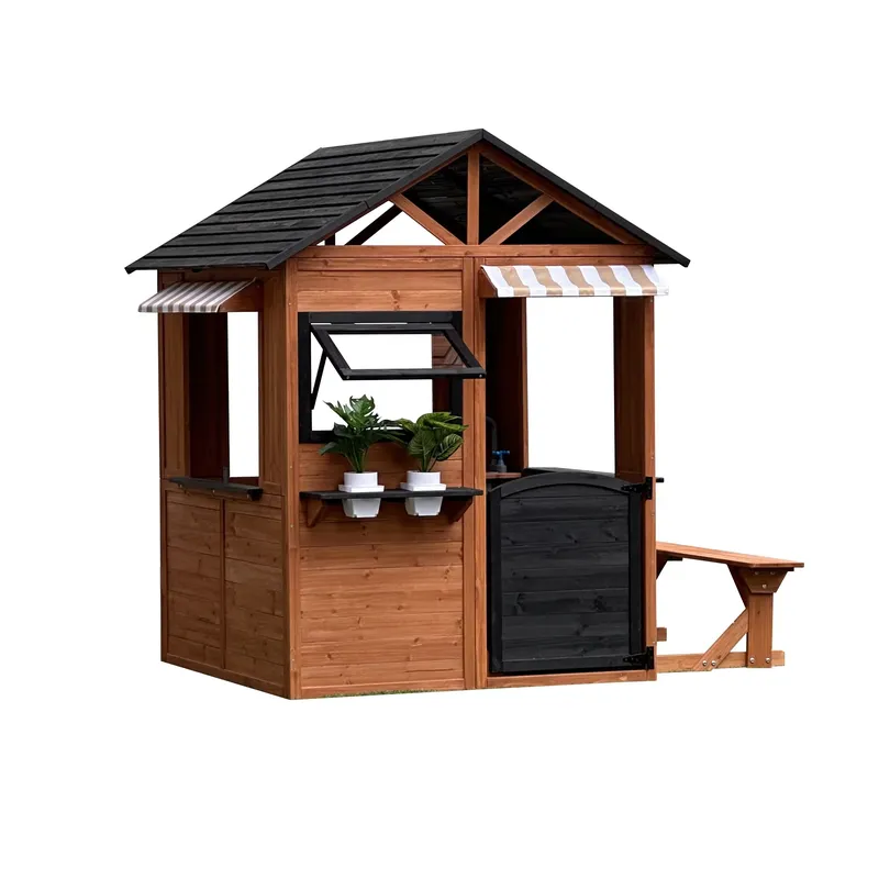 Wooden Dollhouse for Kids Four - Kids Outdoor Climbing Frame ulasan dan harga