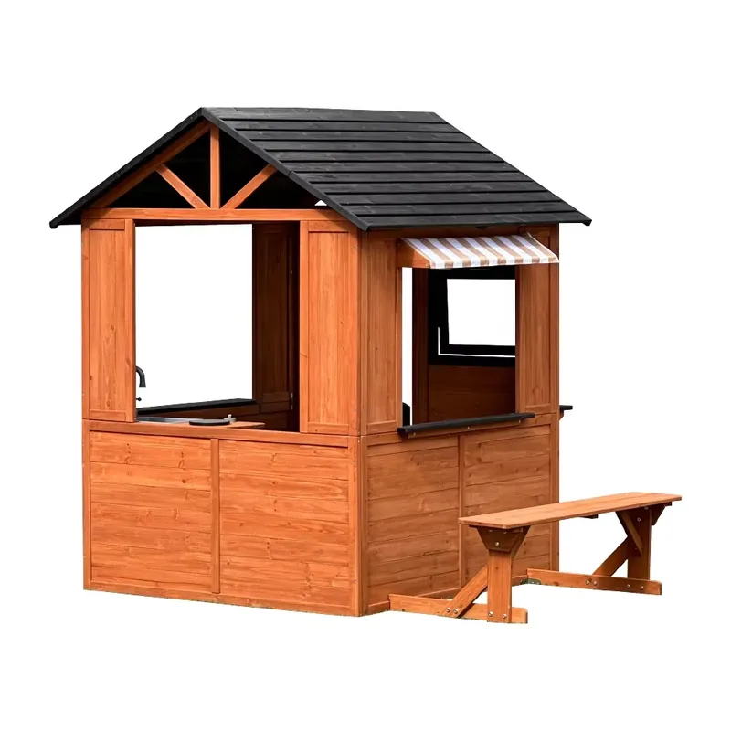Wooden Dollhouse for Kids Four - Kids Outdoor Climbing Frame ulasan dan harga