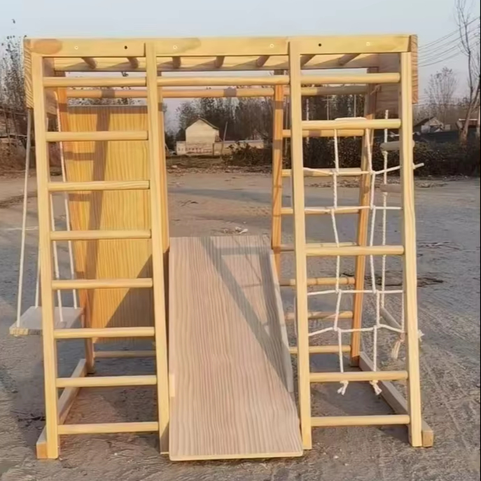 Kids Montessori Wooden Climbin - Kids Outdoor Climbing Frame ulasan dan harga