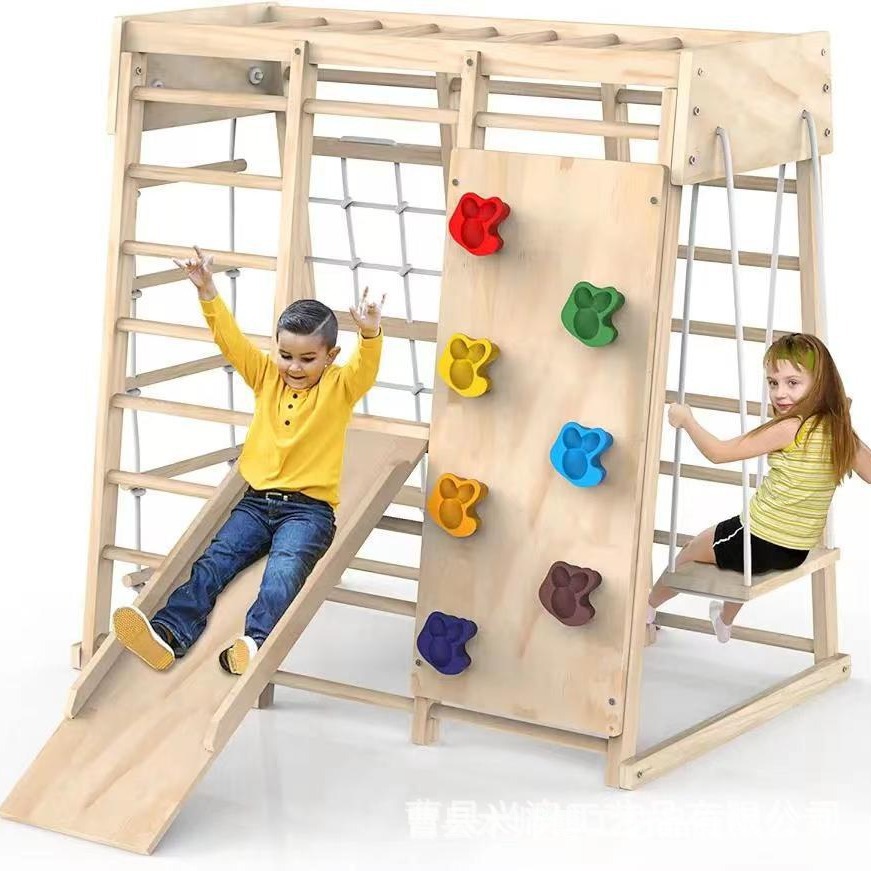 Kids Montessori Wooden Climbin - Kids Outdoor Climbing Frame ulasan dan harga