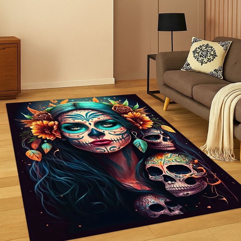 Gothic Skull Dead Girl Cartoon - Kids Outdoor Area ulasan dan harga