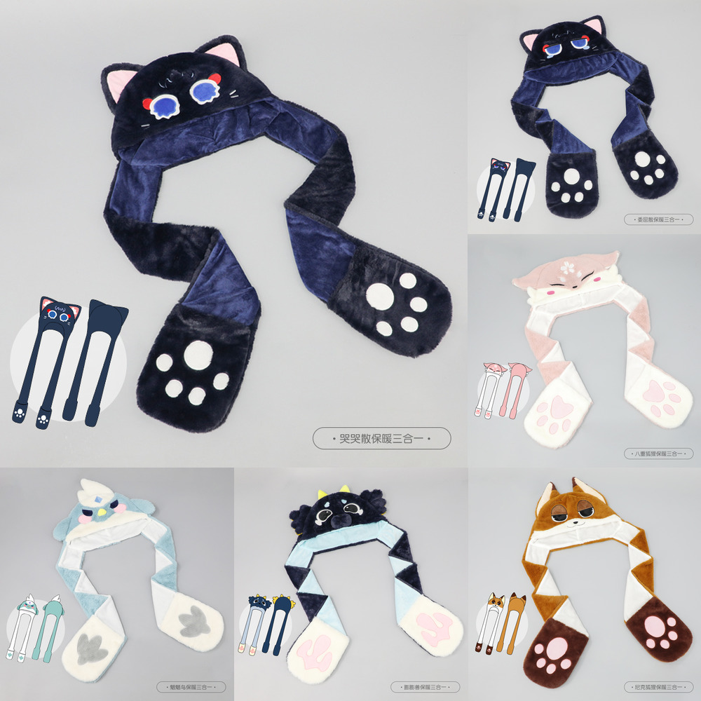 Cute Genshin Black Cat Plush H - Q Kids Outdoor ulasan dan harga