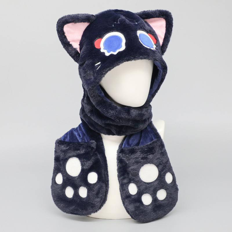 Cute Genshin Black Cat Plush H - Q Kids Outdoor ulasan dan harga