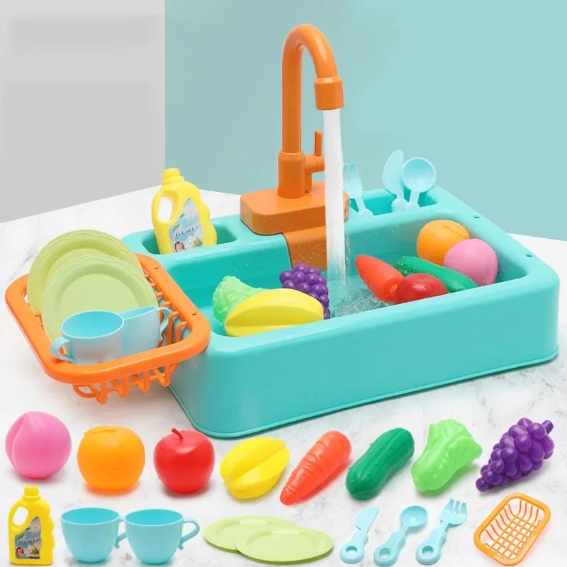 Kids Plastic Kitchen Sink Toy  - Kids Outdoor Kitchen Accessories ulasan dan harga