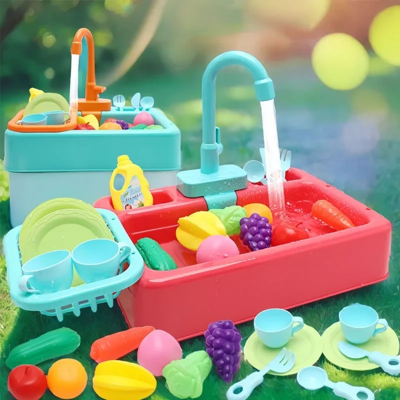 Kids Plastic Kitchen Sink Toy  - Kids Outdoor Kitchen Accessories ulasan dan harga